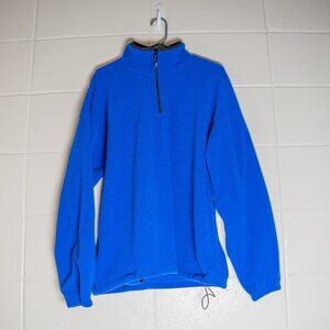 Vintage Timber Wear Fleece Pullover 1/4 Zip Blue Made in USA Men's Large Gorpcor